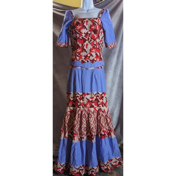 Handmade Traditional African Skirt And Top Set - Picture 1 of 9